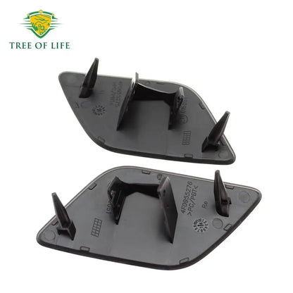 For Audi A6 C6 Quattro S6 2005-2008 Front Bumper Headlight Lamp Washer Spray Cleaning Actuator Cover Cap 4F0955276 4F0955275