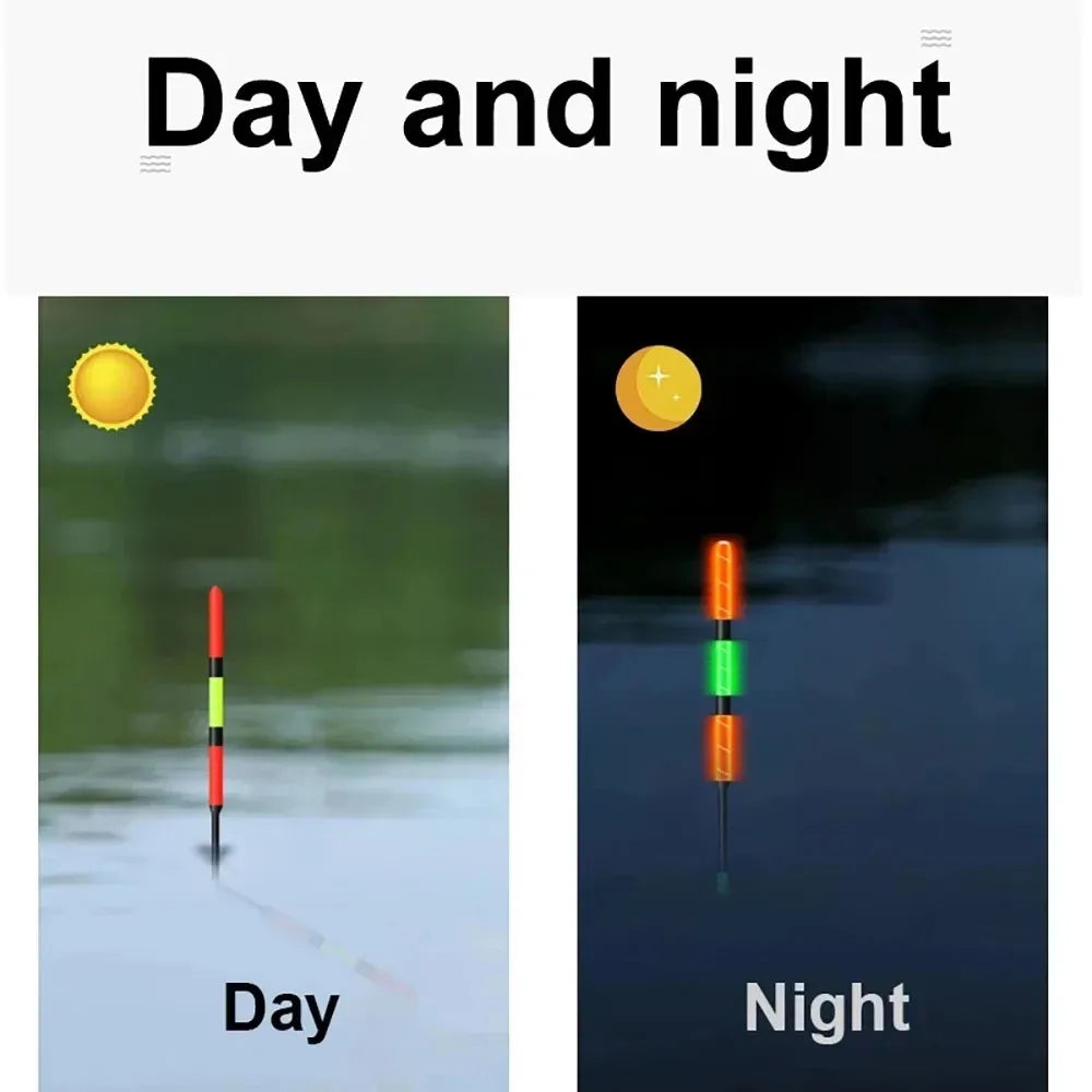 2Pcs/Lot Summer Fishing LED Night Luminous Electronic Float Buoylarge Buoyancy 3G-13G with CR425 Battery 2024 Fishing Tackle